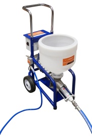 Masina multifunctionala de tencuit, gletuit, izolatii, debit max. 0-12 L/min, 1.5kW Monofazata, 20 bar, cuva plastic 35L - CNO-MFS12 - Img 4