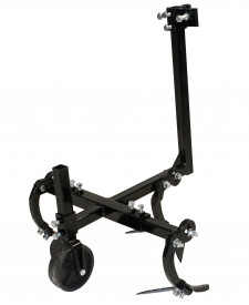 Prasitoare cu roata limitatoare adancime pentru motocultor, 20cm distanta intre randuri, tija 45cm - Img 2