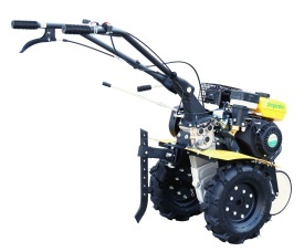 ProGARDEN Campo 703 motocultor 7CP, 2+1 trepte, roti 4.00-8, 2+1 freze, benzina, curele, transmisie aluminiu - Img 4
