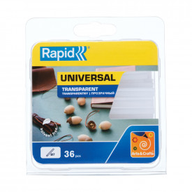 Rapid 40107948, set 36 de rezerve de lipici universale, transparente, Ø7 x 90 mm - Img 3