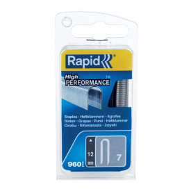 Rapid 40109523, set de 960 de capse pentru cabluri max 6mm, No. 7, 12 mm - Img 2