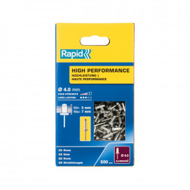 Rapid 5001433, set 500 de nituri high performance, Ø4.0 x 10 mm - Img 2