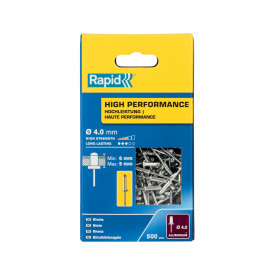 Rapid 5001434, set 500 de nituri high performance, Ø4.0 x 12 mm - Img 2
