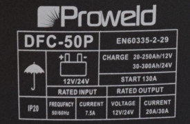 Redresor acumulatori 12V/24V, functie Start ProWELD DFC-50P - Img 2