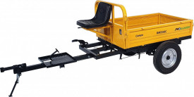 Remorca motocultor 500kg 1 osie, prindere bolt