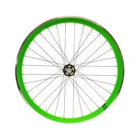 Roata Fata Single Speed/Fixie SXT 700-32H 40 mm Verde - Img 1