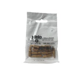 Set 10 biti Felo, seria TiN Plus profil Pozidrive, C6.3, PZ1, 25mm