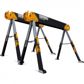 Set doua mese de santier cu picioare pivotante ToughBuilt TB-C650-2, 100% otel, max 1200 kg, 107.8cm - Img 4