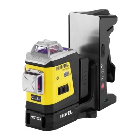 SET Nivelă Laser Motorizată Nivel System CLx3V MOTOR, Violet 450 nm, 3x360° + Trepied SJJ-M1 EX - Img 4