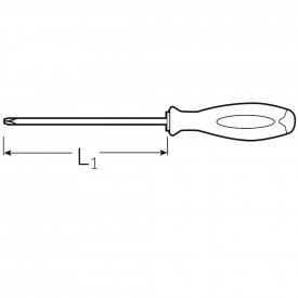 Surubelnita pentru electricieni, Proxxon 22342, profil SL/PZ1x80 - Img 2
