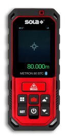 Telemetru cu laser roșu & Bluetooth/Camera - 80m, Sola METRON 80 BTC - Sola-71029101