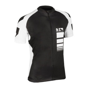 Tricou Ciclism M-WAVE Alb/Negru L