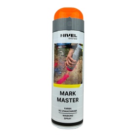 Vopsea marcaje fluorescent Portocaliu Mark Master Nivel System 500 ml set 12 bucati