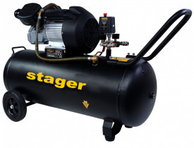 Compresor de aer, 100L, 10bar, 356L