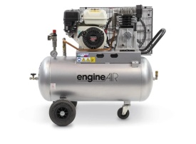 Compresor de aer cu piston, motor Honda - 3.5 kW, 320 L/min, 10 bari - Rezervor 100 Litri - ABAC-engineAIR-4/100-10-Petrol - Img 1