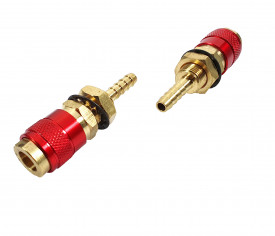 Conector ProWELD furtun apa / aer (mama, rosu) MIG-500P - Img 2