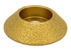 Freza diamantata pentru profilare granit, marmura, gresie, Profil Bizot Jolly, 75x22,23 #45 - DXDY.FPP.BVL15 - Img 1