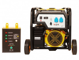Generator de curent monofazat Stager FD 10000E+380V ATS, open-frame 8kW, benzina, automatizare trifazata