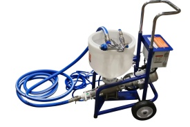 Masina multifunctionala de tencuit, gletuit, izolatii, debit max. 0-12 L/min, 1.5kW Monofazata, 20 bar, cuva plastic 35L - CNO-MFS12