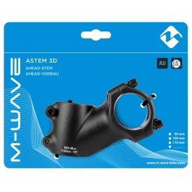 Pipa M-WAVE ST-M3.2 120 -31,8-1.1/8 mm Negru - Img 2