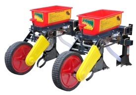 ProGARDEN Semanatoare doua randuri cereale, legume, 65cm pentru minitractoare Campo T - Img 3