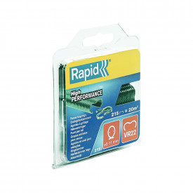 Rapid 40108802, set de 215 inele pentru gard, galvanizate VR22, diametru 5-11 mm, verzi - Img 3