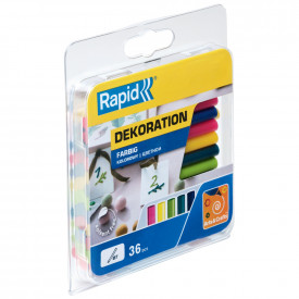 Rapid 5001427, set 36 de rezerve de lipici universale, colorate, Ø7 x 90 mm - Img 2