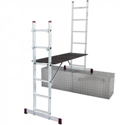 schela mobila Corda, aluminiu, 7 trepte