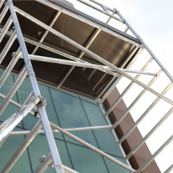 Schela mobila profesionala din aluminiu H lucru 4,1m ProTUBE L4
