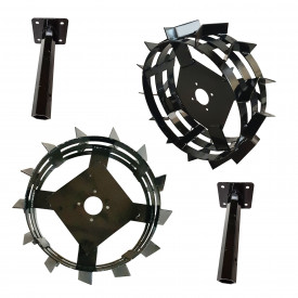 Set roti metalice 550x180, manicot cu flanse, hex 32mm