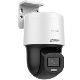 Camera de supraveghere ColorVu, miniPT, IP, 4MP, lentila 4.0mm, Lumina Alba 30m, Audio, PoE, IP66 - HIKVISION DS-2DE2C400SCG-E(F1) - Img 3