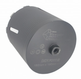 Carota diamantata PREMIUM ø182mm x 180mm x M16 pentru gaurire Beton armat, Zidarie, Granit - DXDY.P0117.182 - Img 4