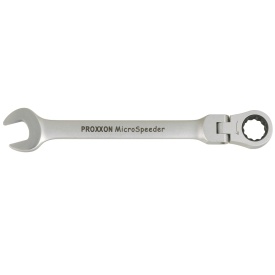 Cheie combinata fixa inelara cu clichet,cap oscilant, Proxxon 23046, 9 mm