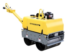 Cilindru dublu vibrocompactor, motor HI Earns HR186FA Stager CDV65-6 greutate de lucru 721 kg - Img 3