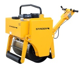 Cilindru mono vibrocompactor, motor Briggs&Stratton XR750 Stager CMV60-5 - Img 7