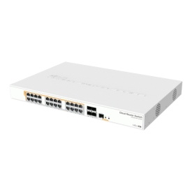 Cloud Router Switch 24 x Gigabit PoE+ Out 450W, 4 x SFP+ 10Gbps - Mikrotik CRS328-24P-4S+RM - Img 5