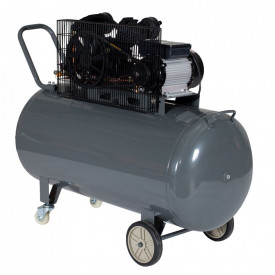 Compresor aer, 250L, 8bar, 324L/min, monofazat, angrenare curea Stager HMV0.25/250