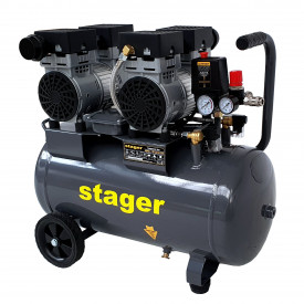 Compresor de aer, 50L, 8bar, 270L/min, monofazat, angrenare directa, silentios - Img 6