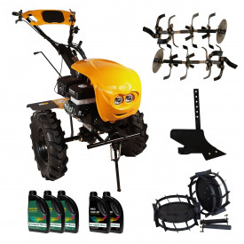 Motocultor Campo 1853, motocultor 18CP, 2+1, roti 6.00-12, benzina, euro5, diferential, pornire electrica, roti, plug, ulei motor si transmisie incluse