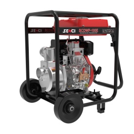 Motopompa SENCI SCDWP-100E diam. 4″ Diesel, DE, rezervor 12.5L, roti transport - Img 2