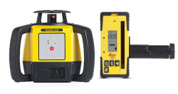 Nivela Laser Rotativa Leica Rugby 610 receptor Rod Eye 120 Basic