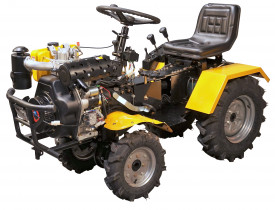 ProGARDEN Campo T12609 Minitractor 4x4, 12CP, diesel, ridicare hidraulica fata/spate - Img 2