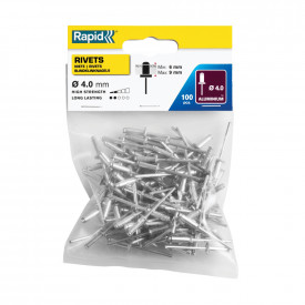 Rapid 5000379, set 100 de nituri de 6-9 mm, Ø4.0 x 12 mm - Img 3