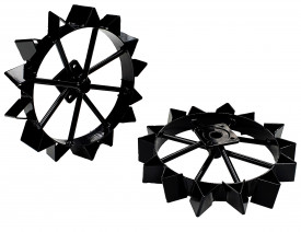 Set 2 roti metalice 450x30x75mm, accesoriu BT330/U9/U14 ProGARDEN BT-2R - Img 1