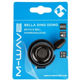 Sonerie pentru biciclete M-WAVE BELLA DING-DONG Negru - Img 2