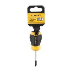 Stanley STHT16154-0, surubelnita Stubby scurta Cushion Grip cu varful cruce PH1 si lungimea tijei de 45mm, PH1x45 - Img 2