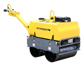 Cilindru dublu vibrocompactor, motor Loncin G420F Stager CDV65-2 - Img 5
