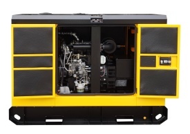 Generator insonorizat Stager YDY12S3, diesel, trifazat 11kVA, 16A, 1500rpm - Img 7