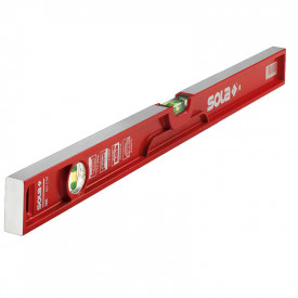 Nivela aluminiu forjat, antisoc, 2 bule, 60 cm, SOLA, tip MR 60