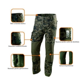 Pantaloni de lucru, camuflaj, model Camo, marimea XL/54, NEO - Img 8